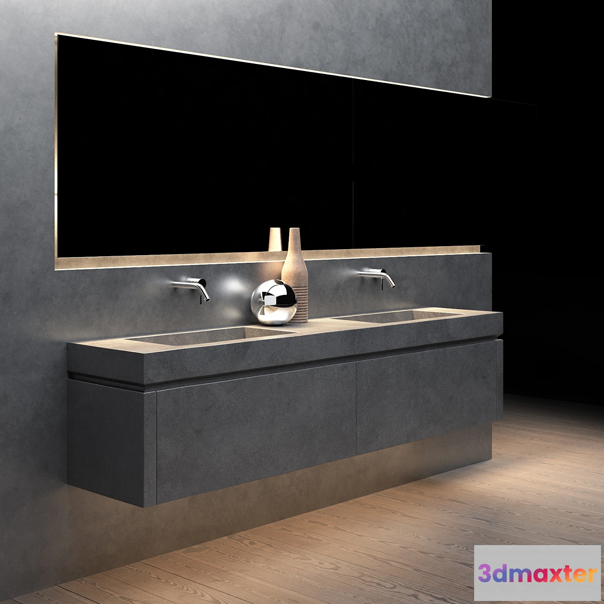 1350047 - Concrete washing 3D Max