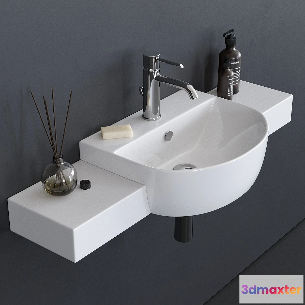 1397978 - GALASSIA M2 Washbasin art. 5201 3D Max