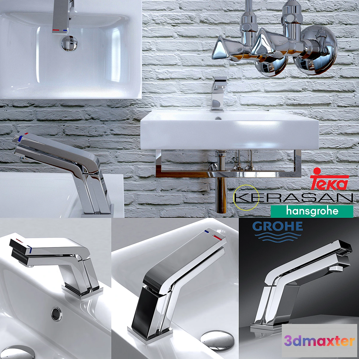 1399328 - sink KERASAN Cento 3D Max