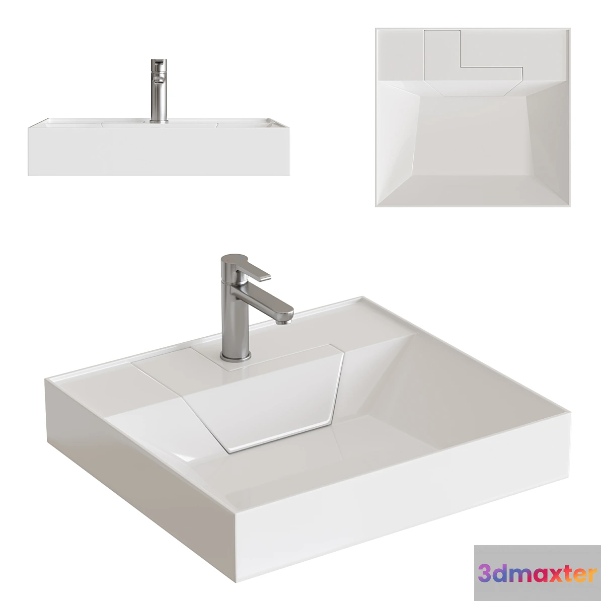 1404664 - Sink STWORKI Dublin 55 cm for washing machine 3D Max