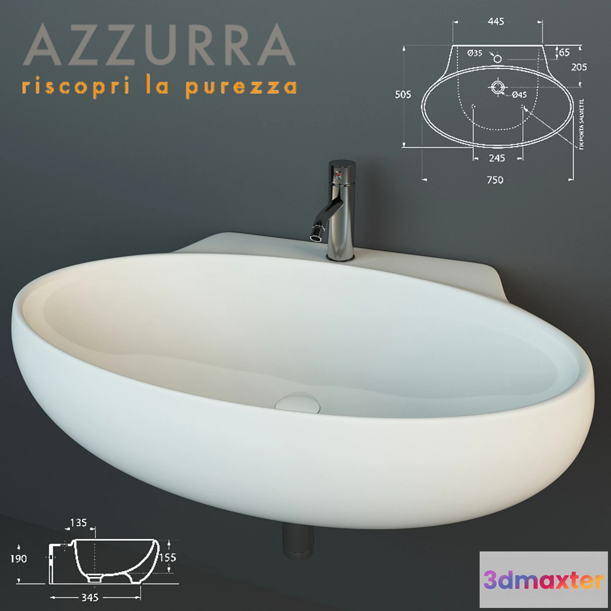 1411890 - Azzurra CLAS CLA200B1.75 3D Max