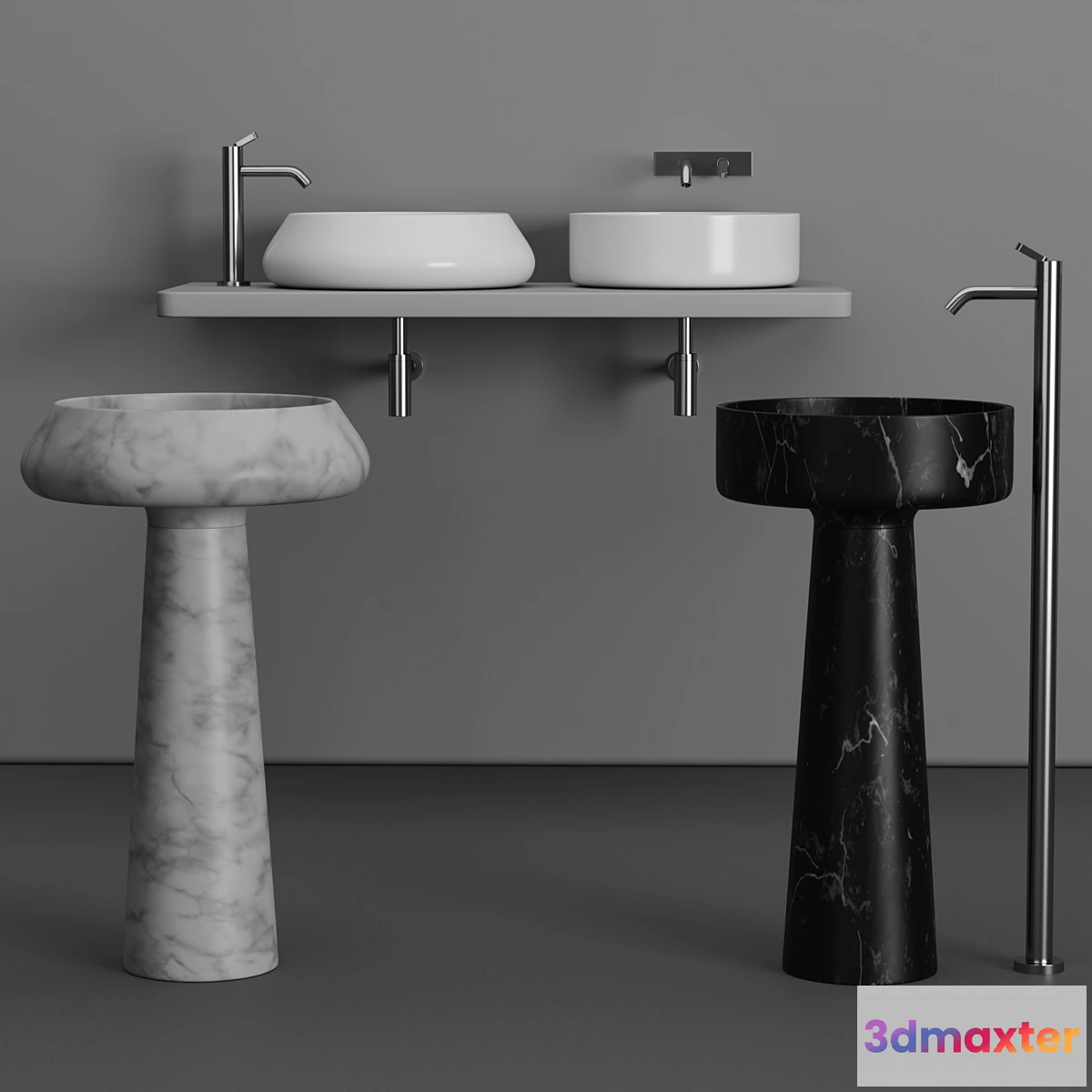 1412878 - Agape BJHON Washbasin 3D Max