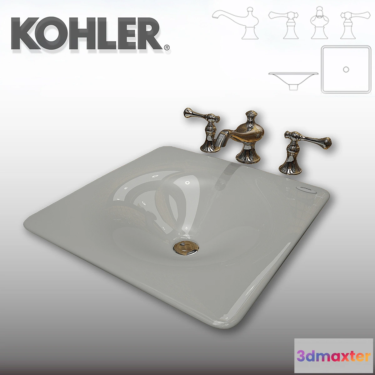 1414094 - kohler Iron + Revival 3D Max