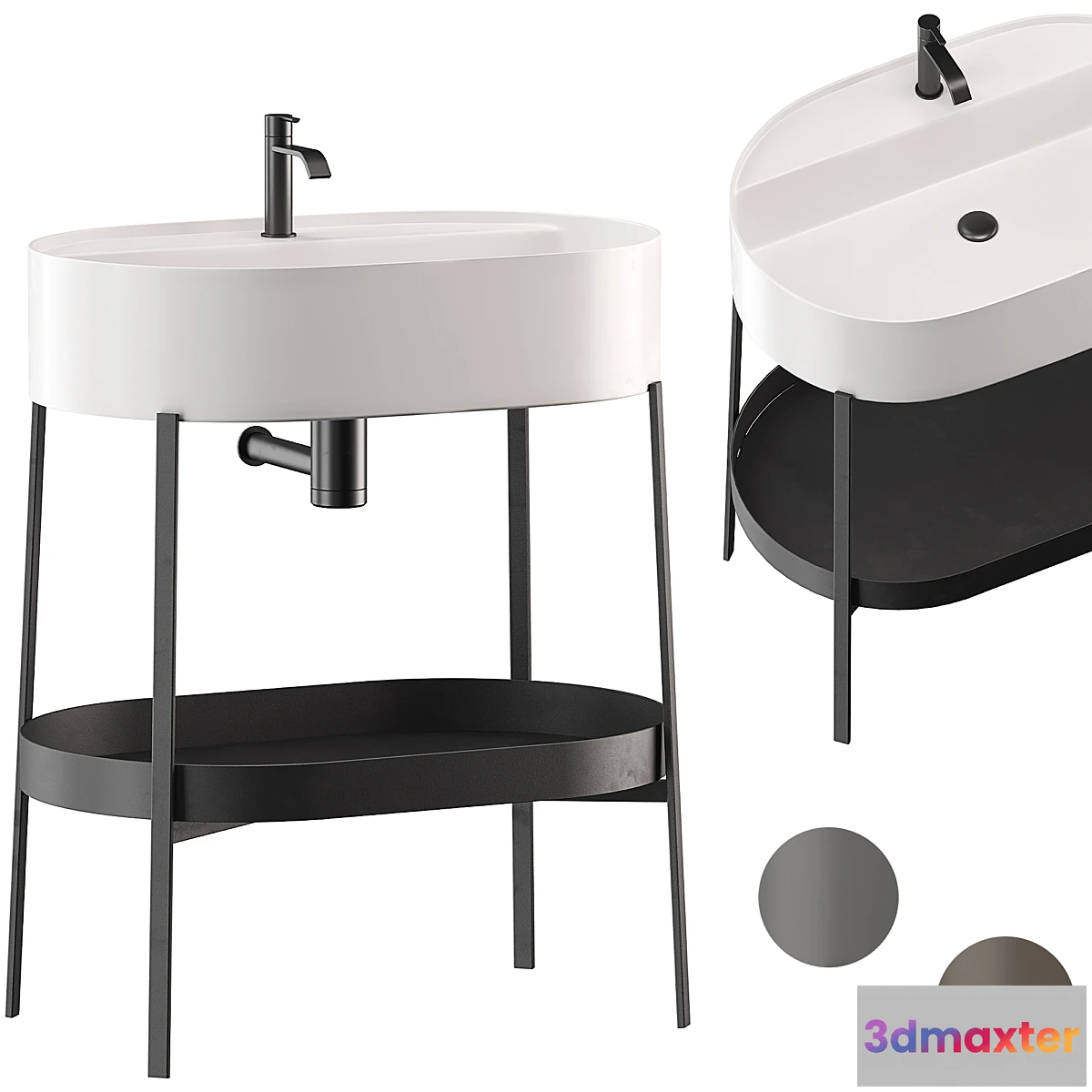 1421362 - Washbasin CONSOLLE NIC 3D Max