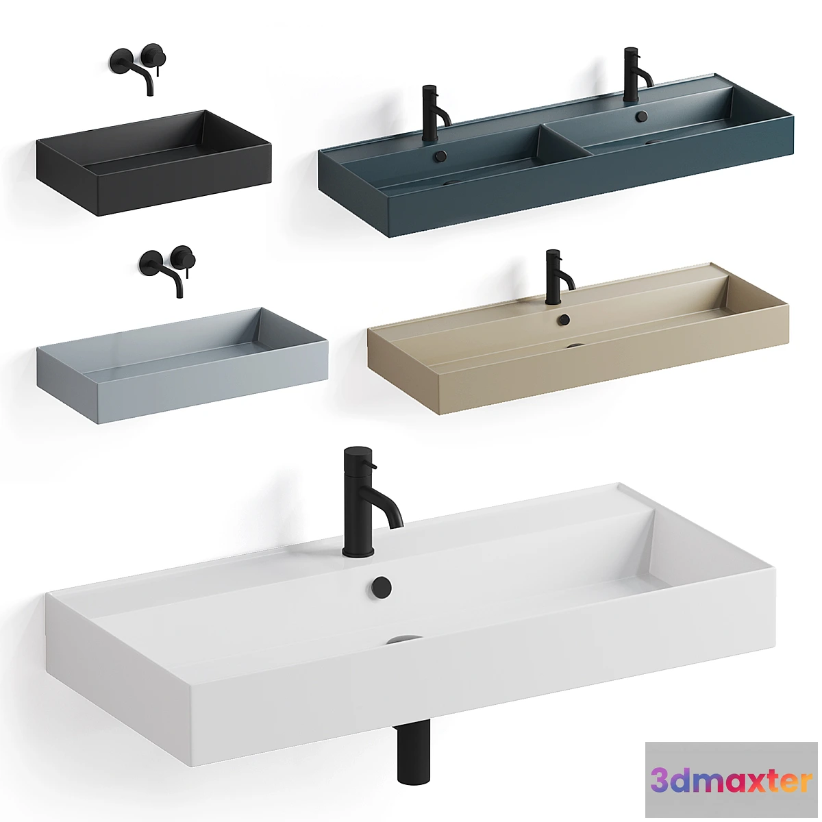1429560 - Simas Agile washbasins part 2 3D Max