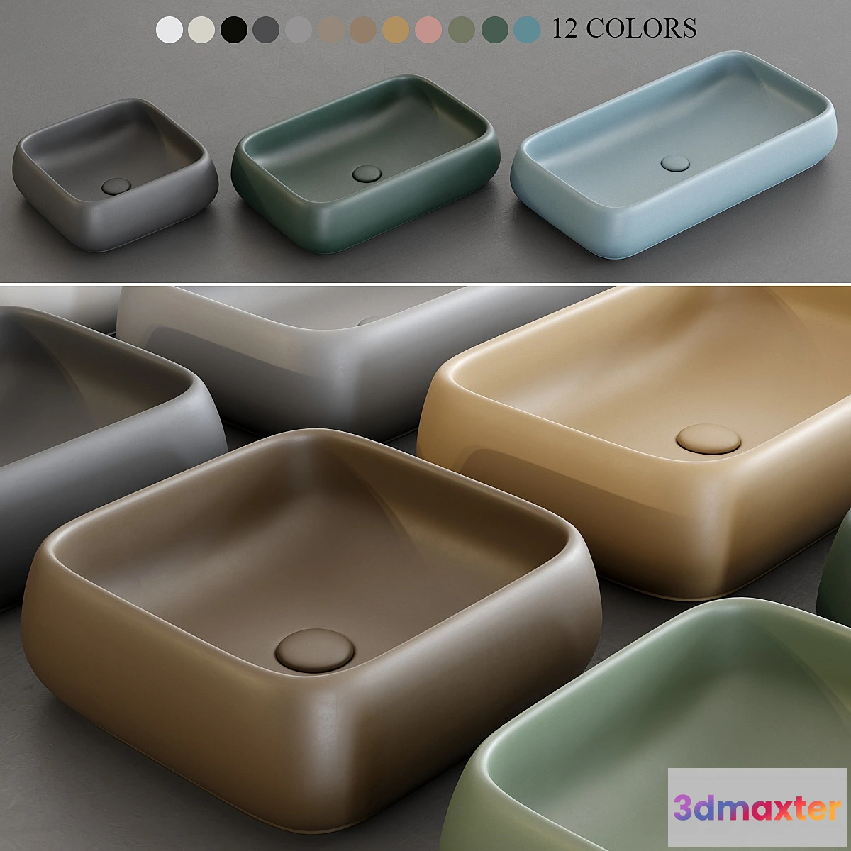 1429722 - Ceramica Cielo Shui Wash Basin 3D Max