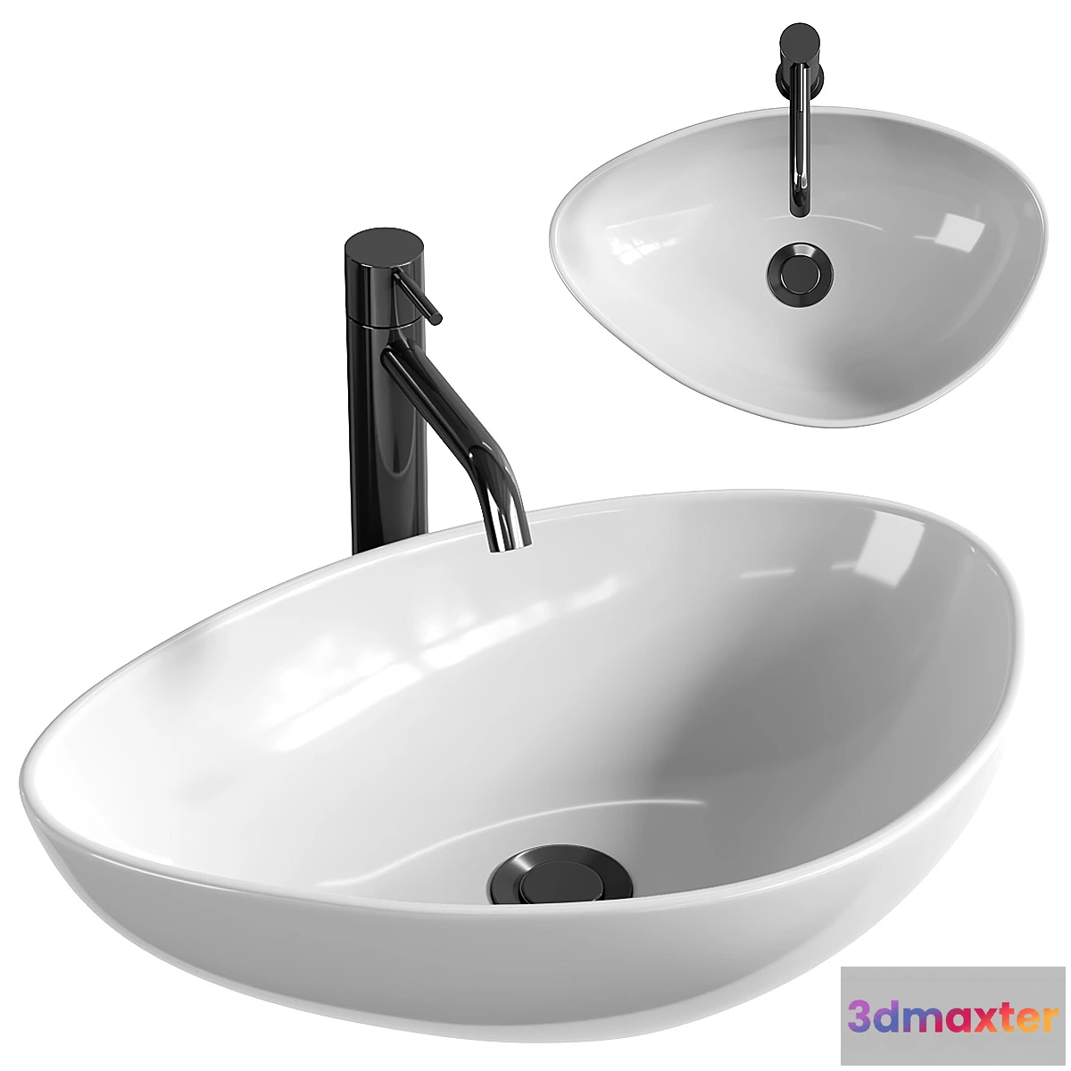 1436500 - Washbasin DIWO Moduo 55 3D Max