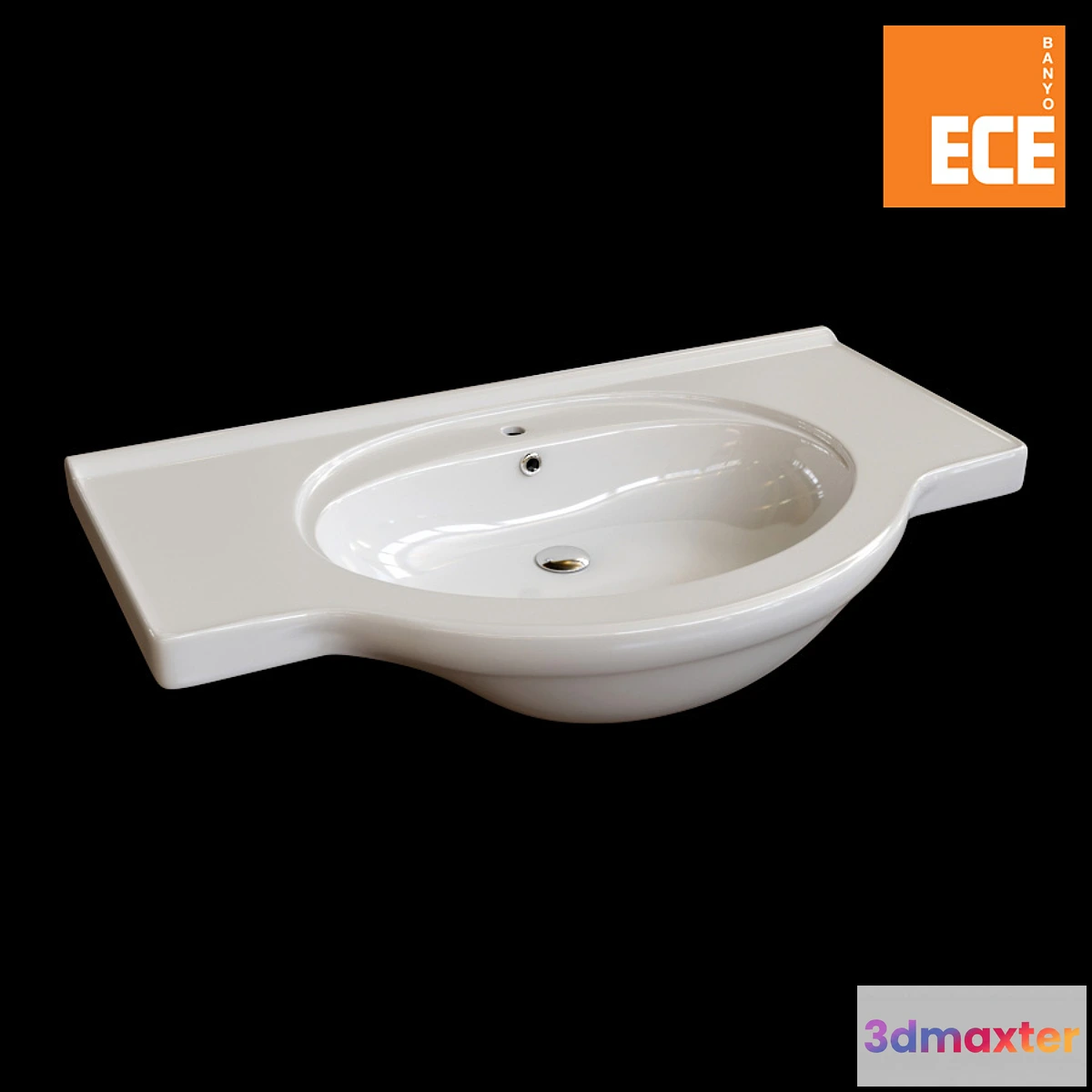 1446784 - Washbasin Aruva 80 Ece banyo 3D Max