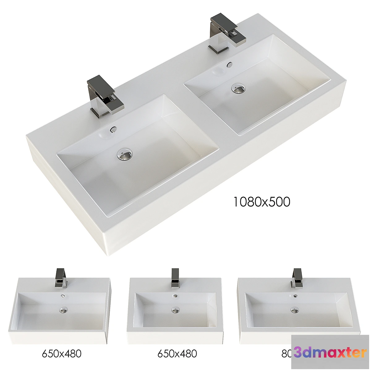 1448220 - Overhead sinks Hidra Loft (large) 3D Max