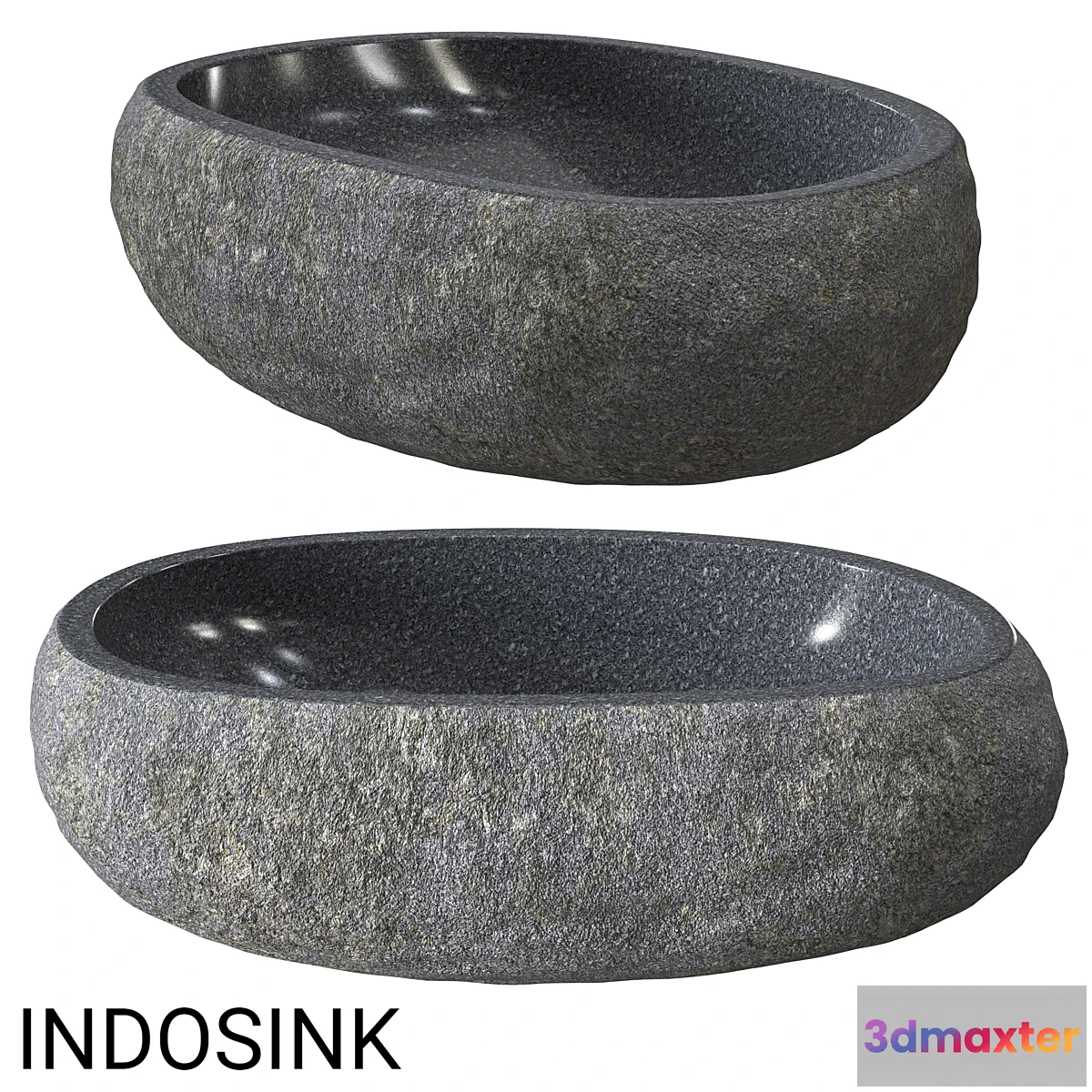 1452208 - Indosync river stone sink 3D Max