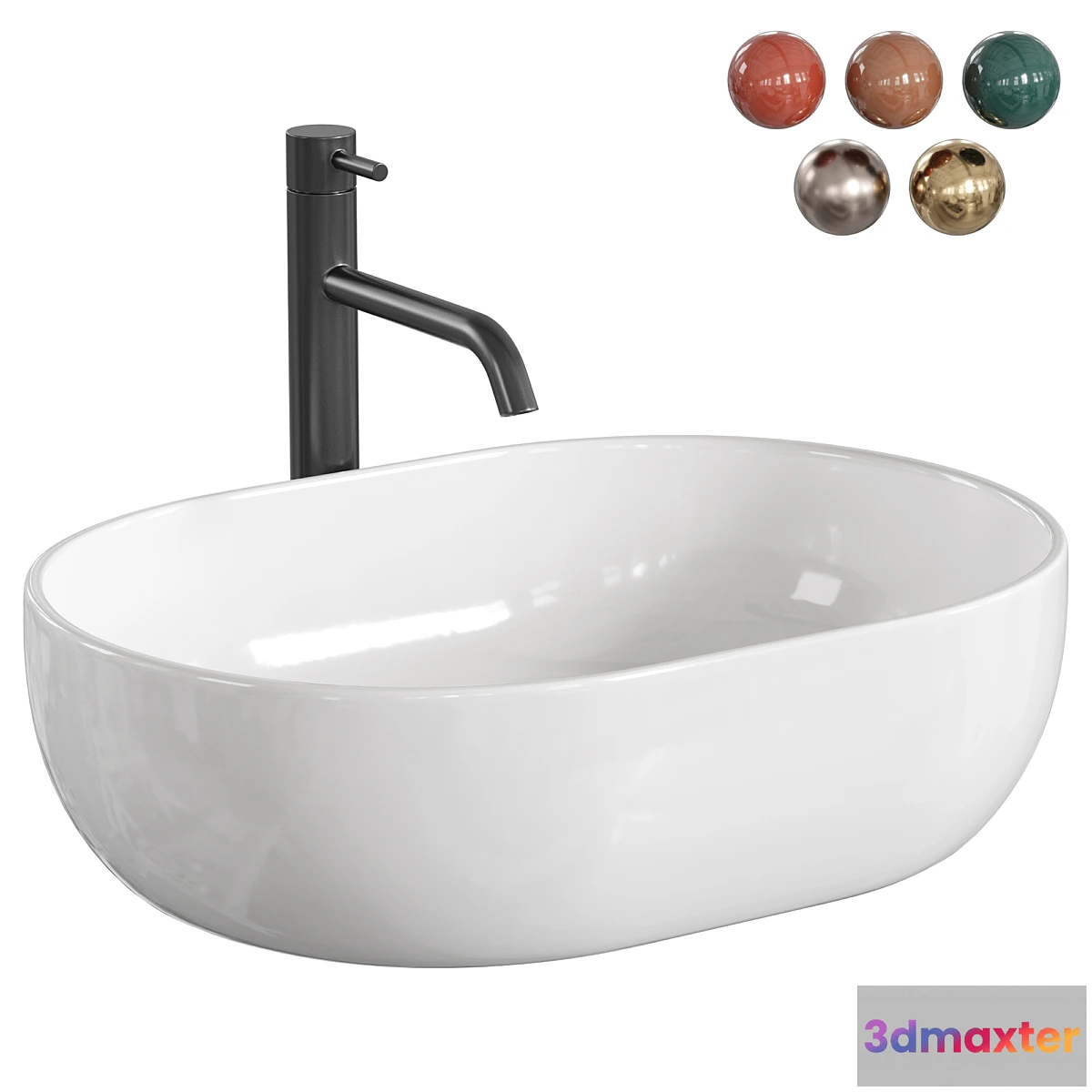 1472720 - Countertop Basin Rea Amelia 48 3D Max