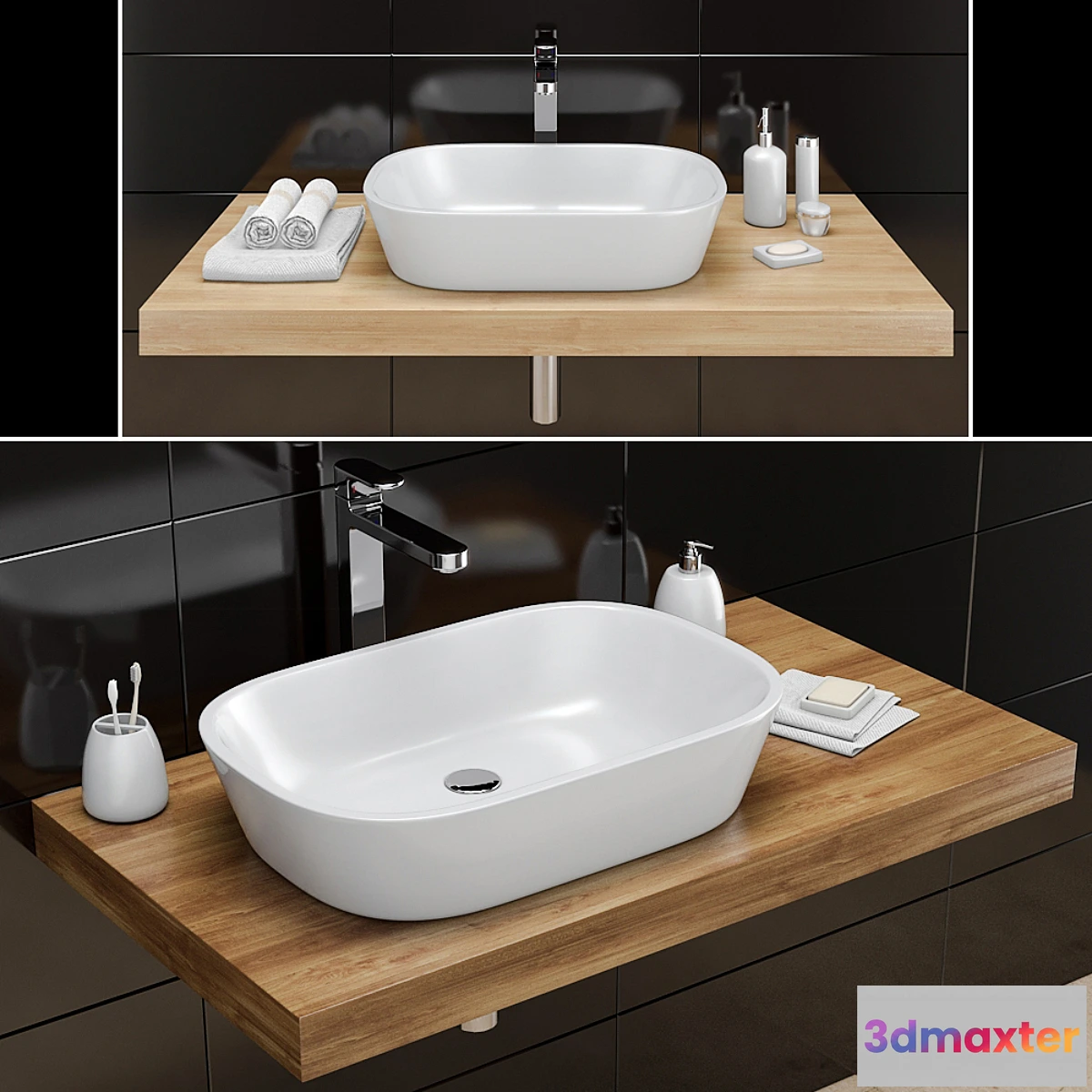 1475270 - Washbasin RAVAK  Ceramic O 3D Max