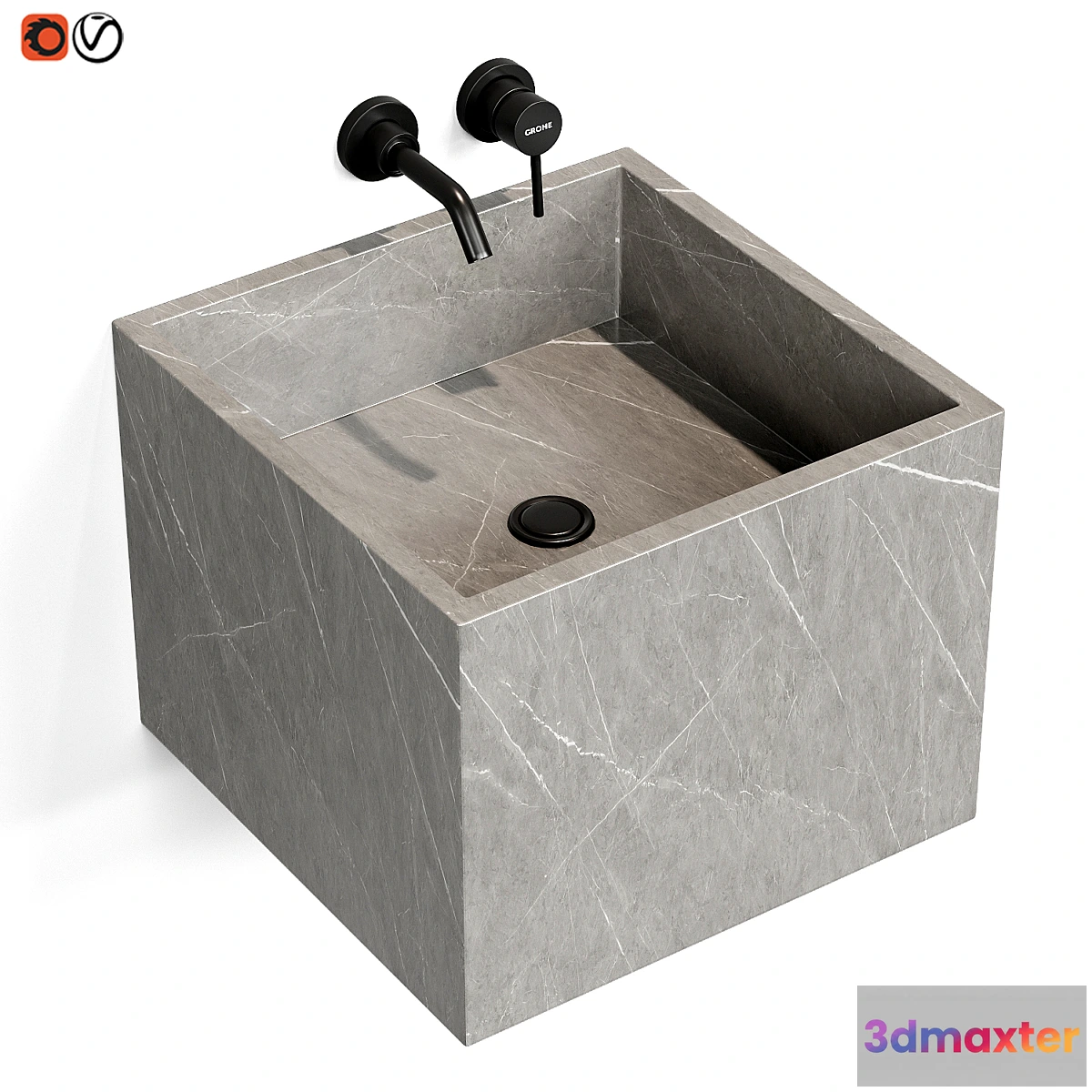 1475756 - Small sink in the bathroom 3D Max