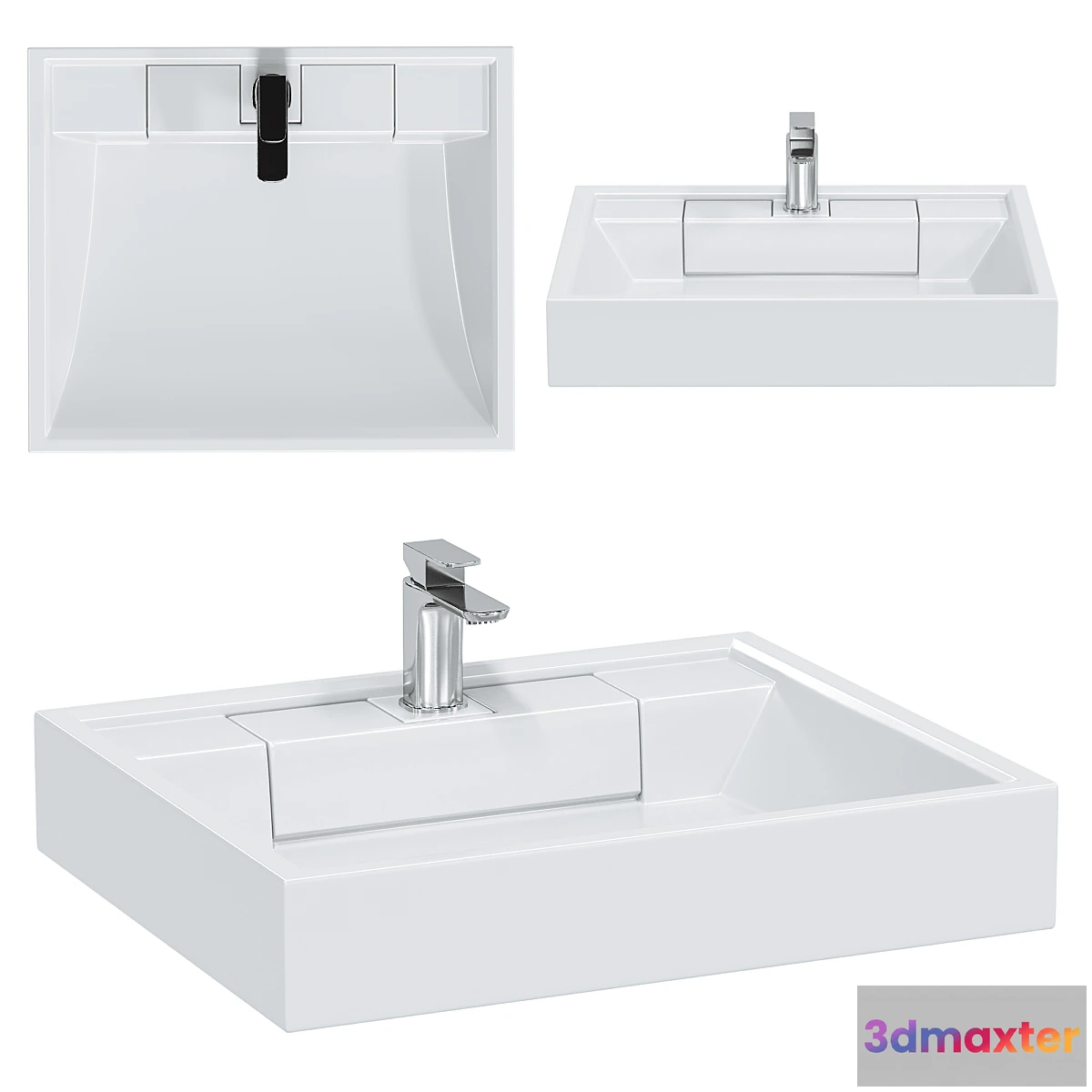 1476824 - Sink AQUATON Rhine 60 3D Max