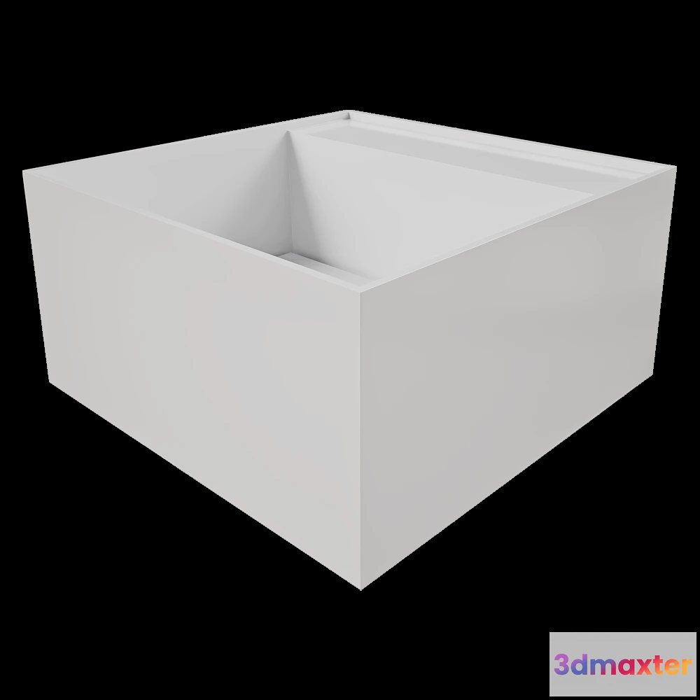 1589420 - ABBER - Surface-mounted sink ARMONIA SQUARE TOP 02 3D Max