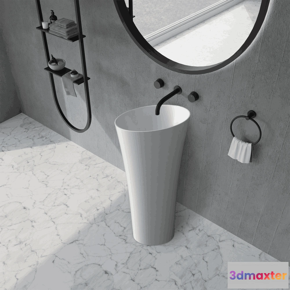 1589494 - ABBER - Sink AS2509 3D Max