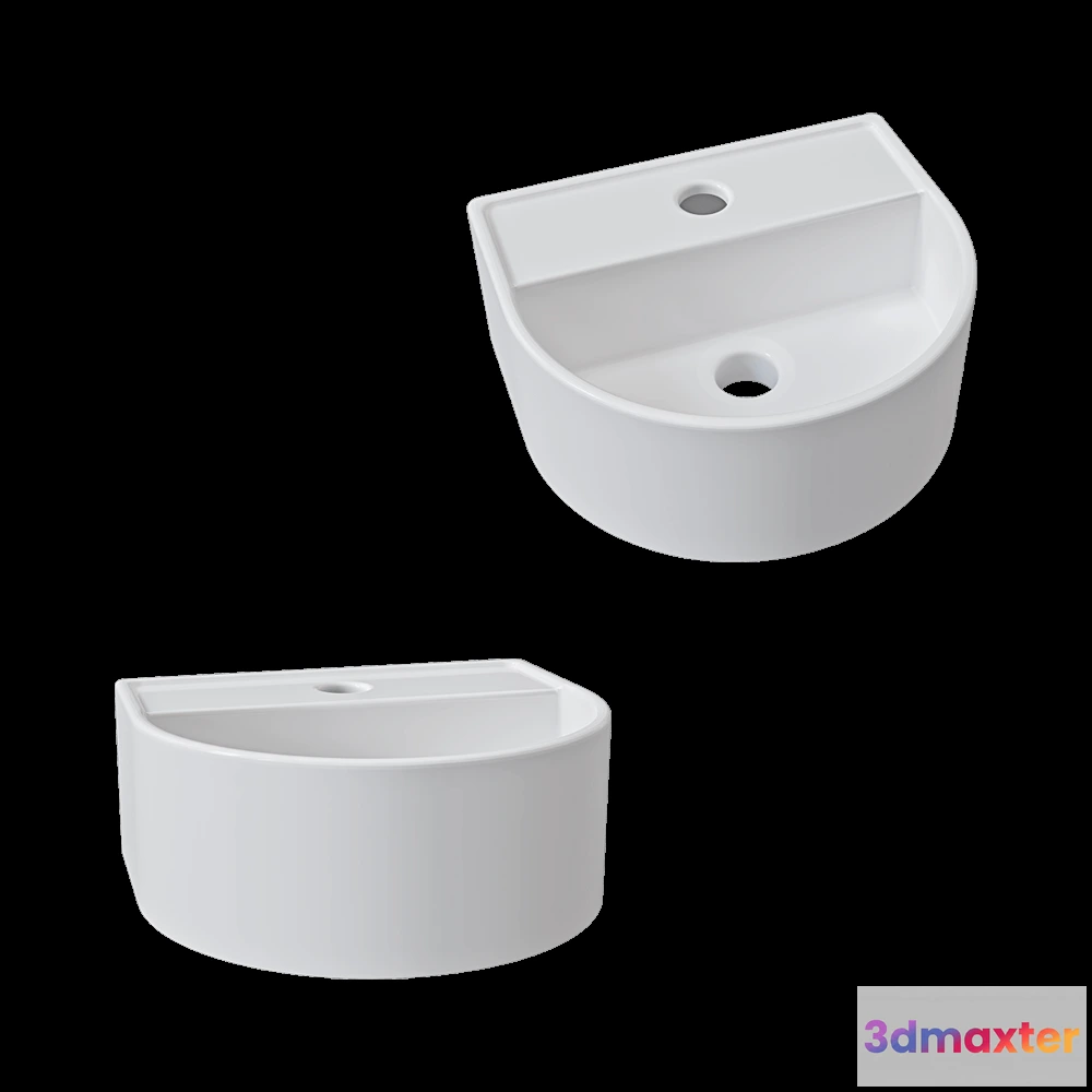 1589776 - MELANA - Hanging washbasin MLN-7781 3D Max