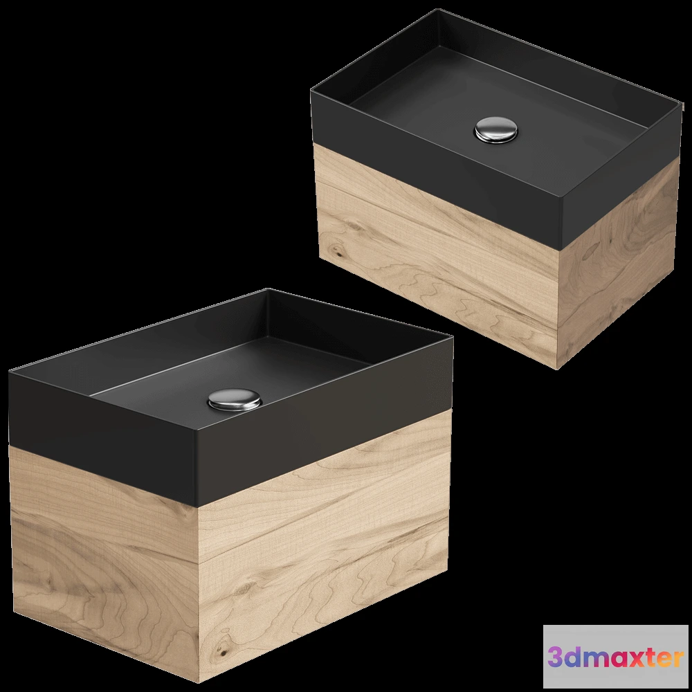 1589794 - Moab80 - Cabinet with washbasin LES06 3D Max