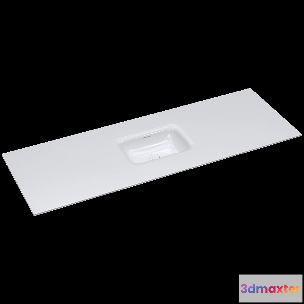 1589856 - Salini - Washbasin ONDA FLOW ROUND 3D Max