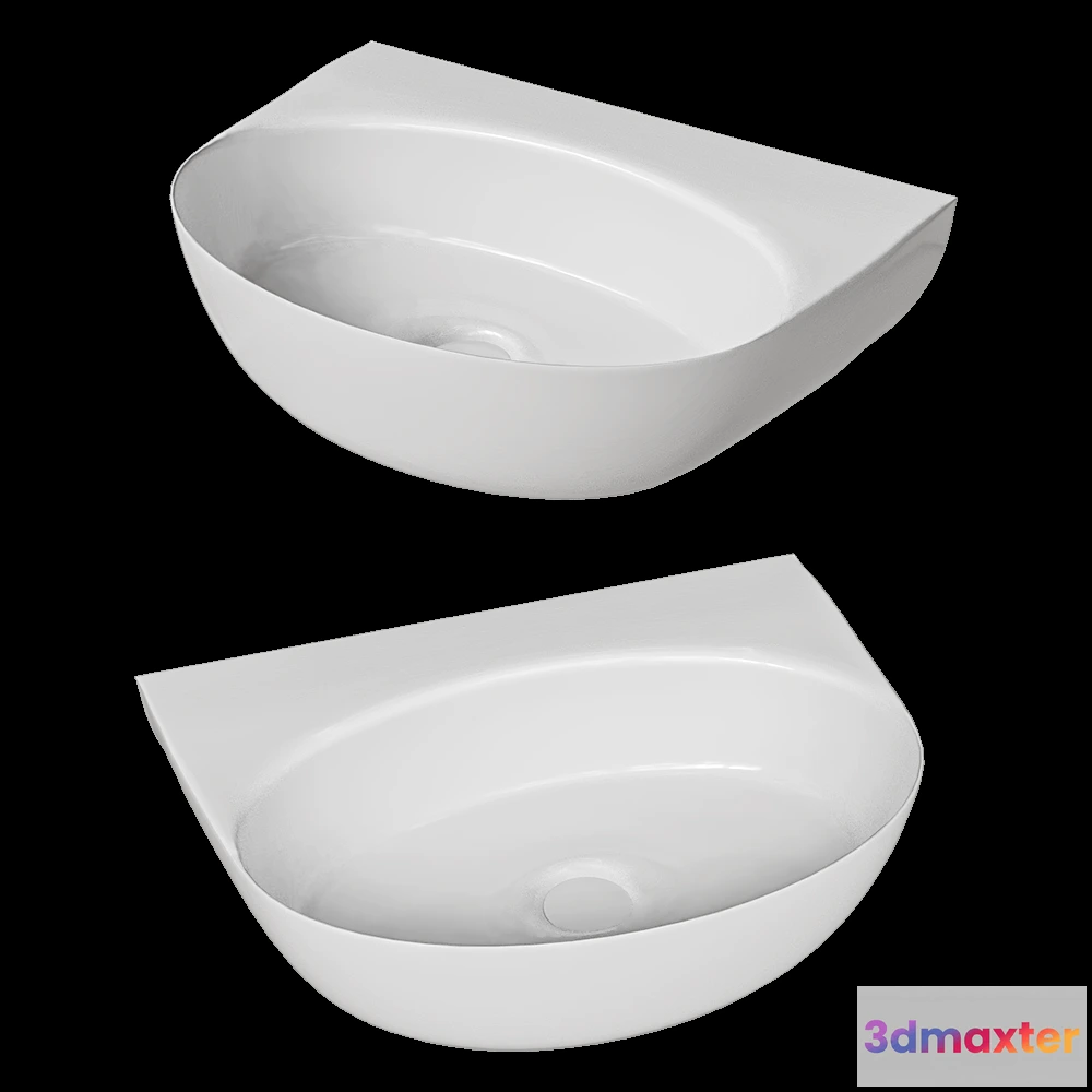 1589918 - Salini - Washbasin Alda Wall 03 3D Max