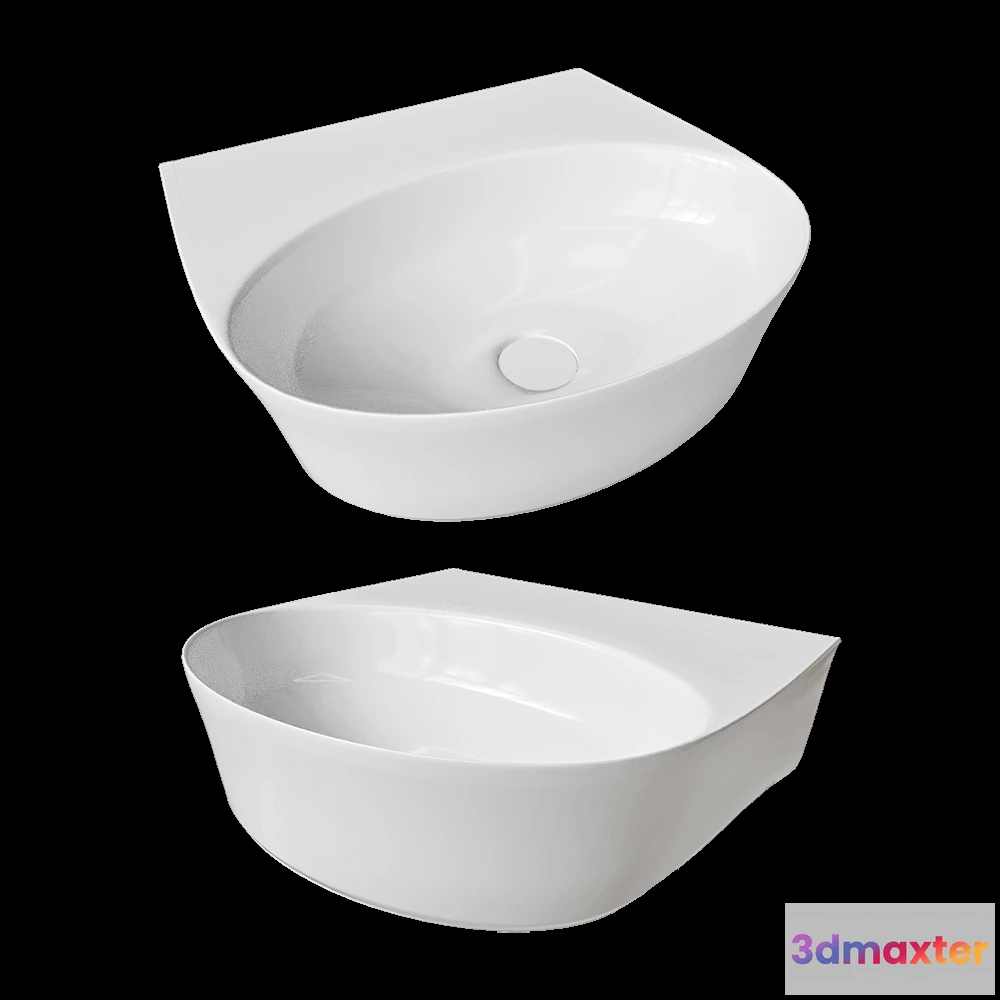 1589922 - Salini - Washbasin Alda Wall 02 3D Max