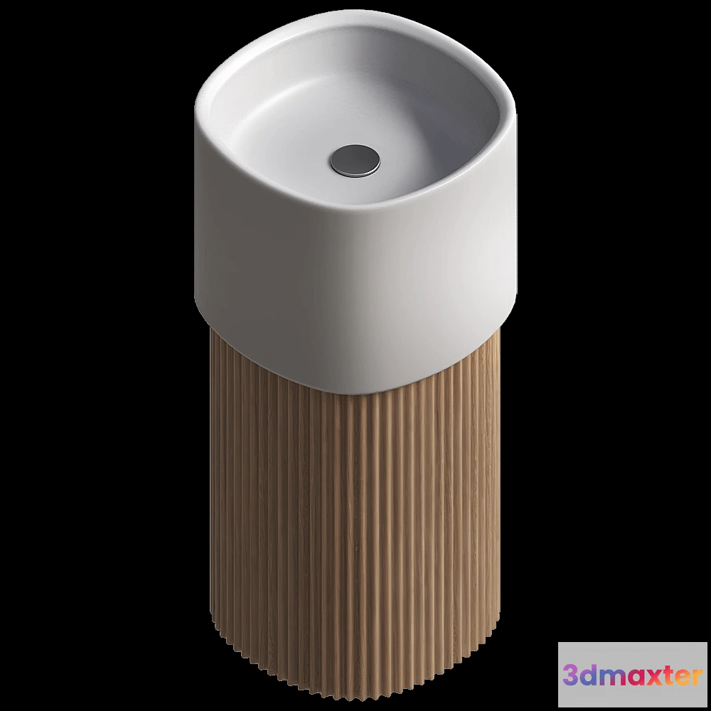 1589990 - Sanycces - Washbasin Oasis semipedestal exento 3D Max