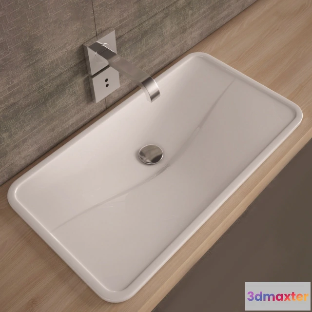 1590066 - bathroom - Washbasin Grohe Allure E 3D Max