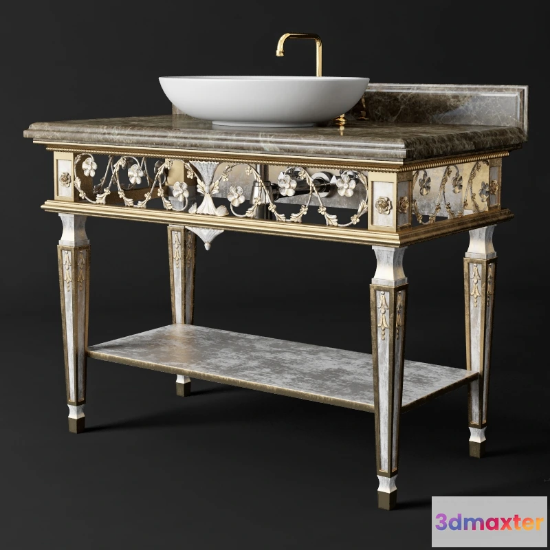 1590068 - bathroom - Washbasin Standard Esco 03 3D Max