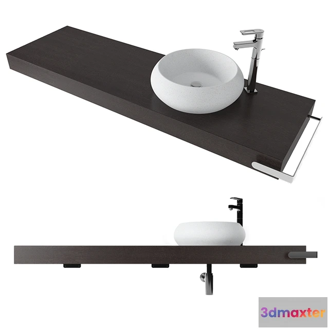 1590078 - bathroom - Sink Standard Esco 75 3D Max