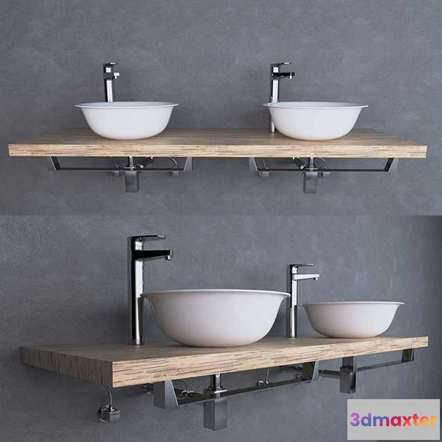 1590088 - bathroom - Washbasin 857 3D Max