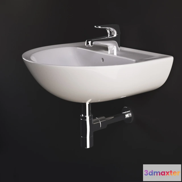1590094 - bathroom - Washbasins  Standard Esco 3D Max