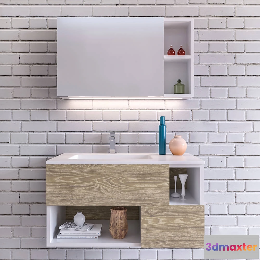 1590098 - bathroom - GB Group washbasins 07 3D Max