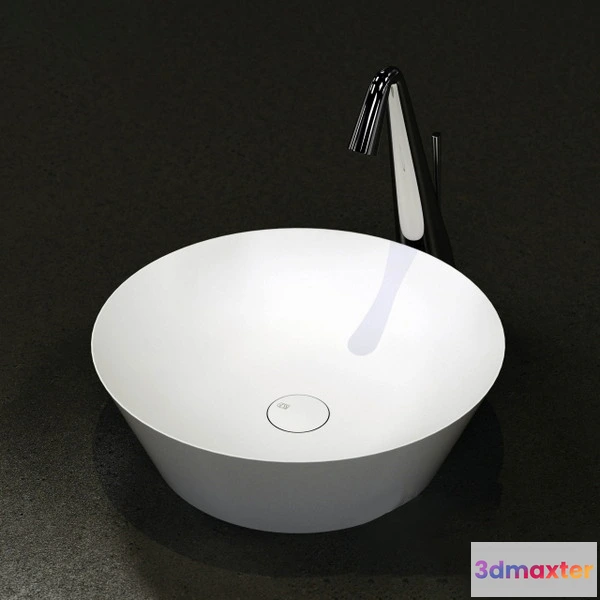 1590124 - bathroom - Washbasin maxbrute 13 3D Max