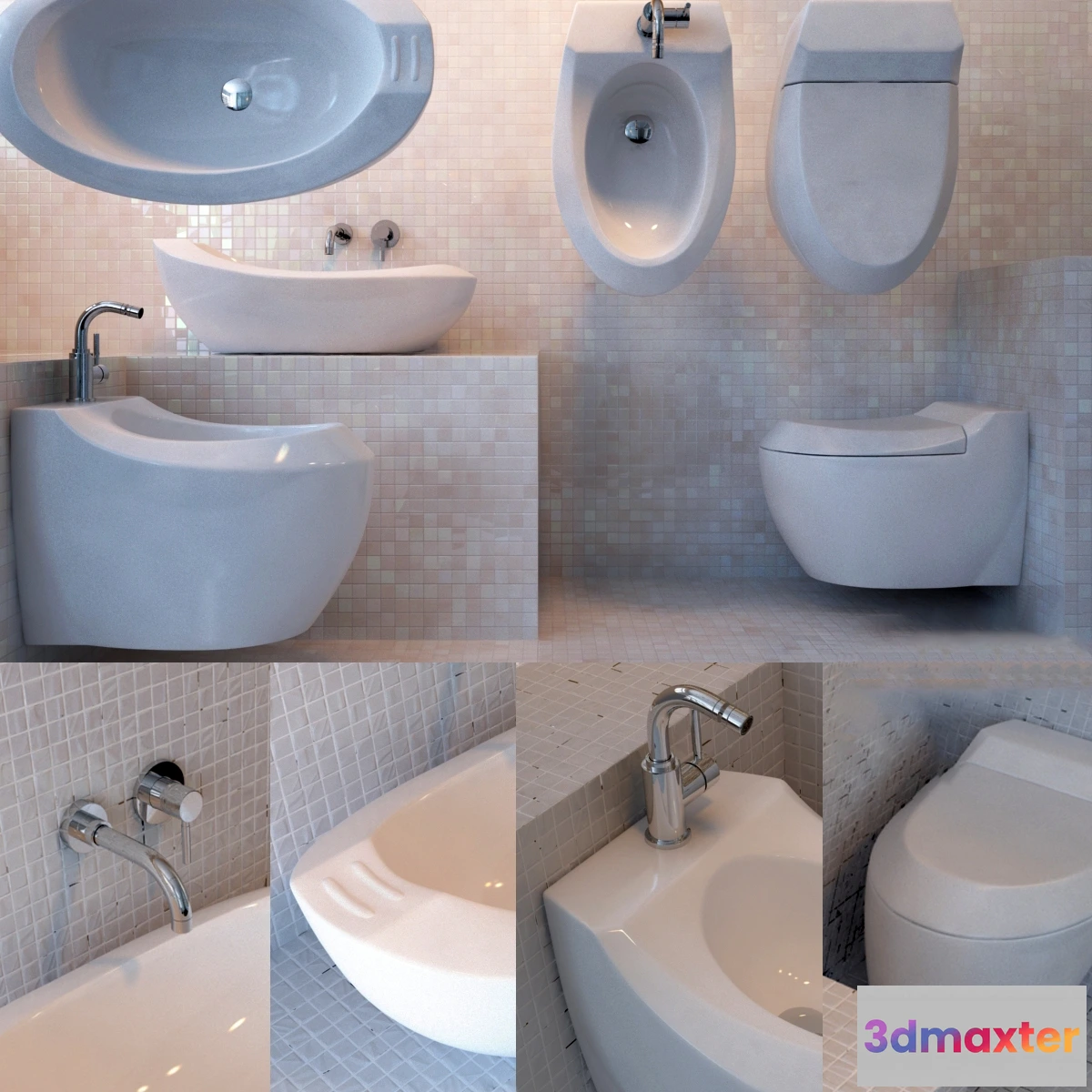 1590138 - bathroom - Morphosis washbasin 3D Max