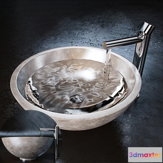 1590208 - bathroom - Faucet and sink 003 3D Max