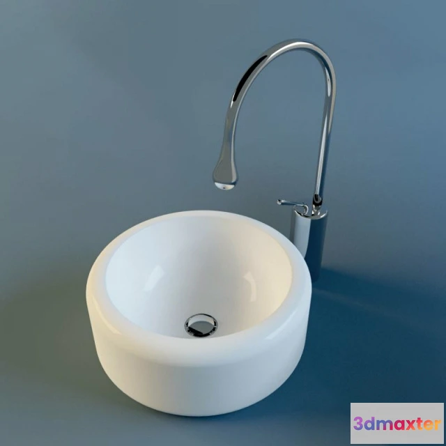 1590216 - bathroom - Goccia washbasin 3D Max