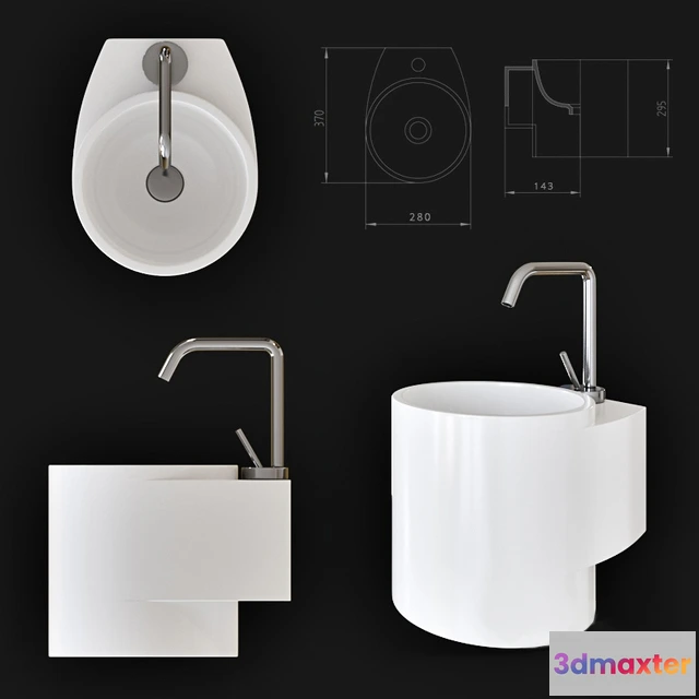 1590280 - bathroom - AeT Italia Tube Sink 3D Max