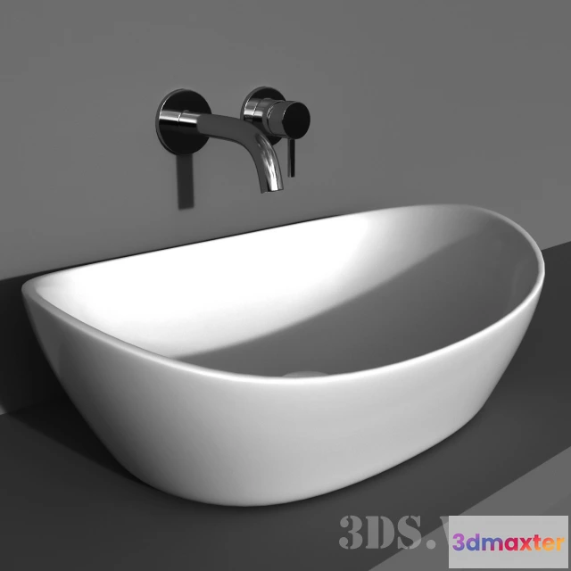 1590286 - bathroom - Washbasin PAA AMORE SILK 3D Max