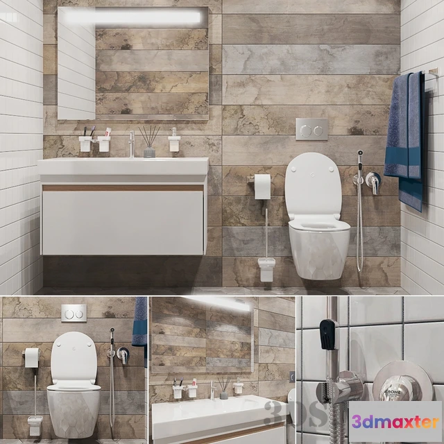 1590302 - bathroom - Bathroom set 3D Max