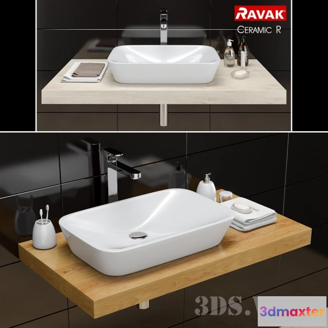1590320 - bathroom - Washbasin RAVAK Ceramic R 3D Max