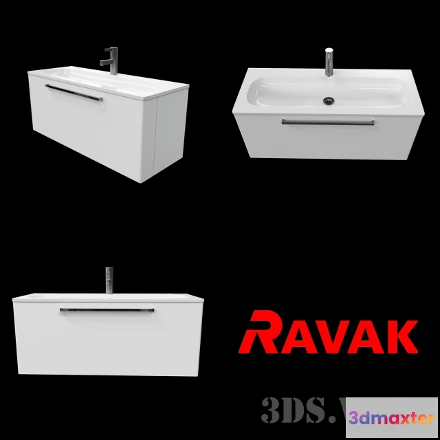1590324 - bathroom - Ravak Ring washbasin 3D Max