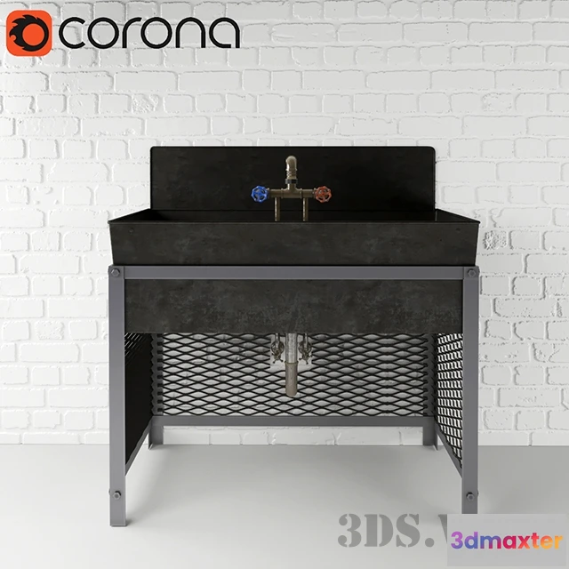 1590332 - bathroom - Brazier washbasin 3D Max