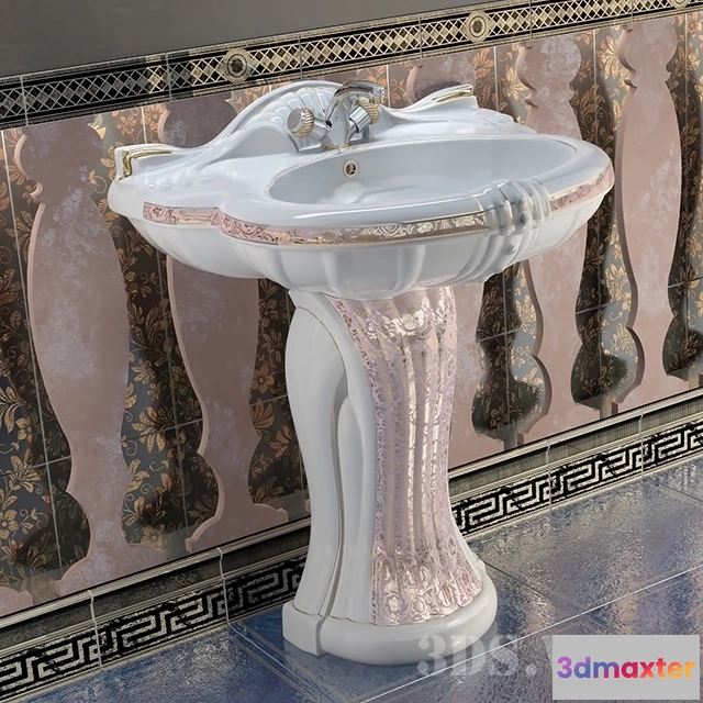 1590338 - bathroom - Washbasin Ceramic Ala New Lord 3D Max