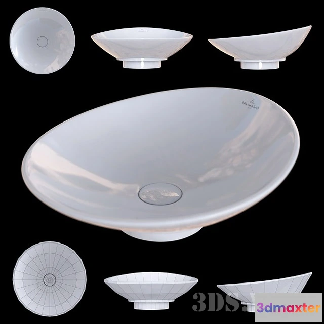 1590354 - bathroom - Sink 411045R1 VILLEROY BOCH MY NATURE 3D Max