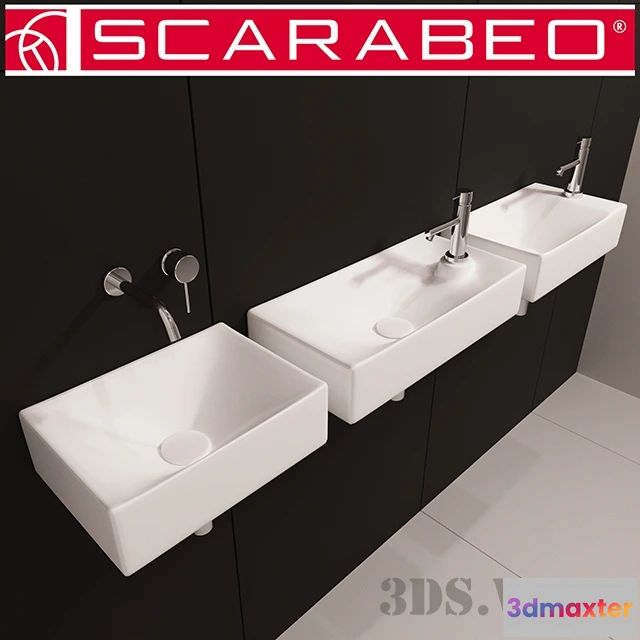 1590362 - bathroom - Scarabeo Ceramiche washbasins 3D Max