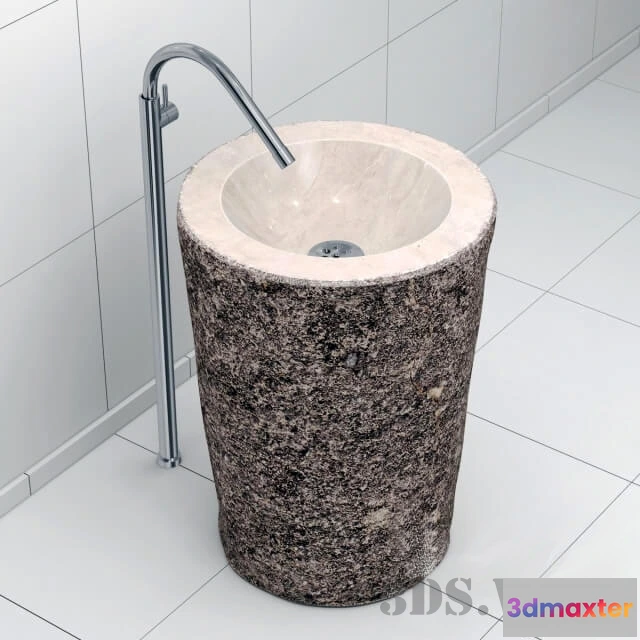 1590364 - bathroom - Floor-standing sink 3D Max