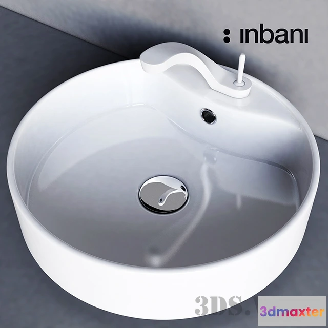 1590366 - bathroom - Sink and faucet Ametis Inbani 3D Max