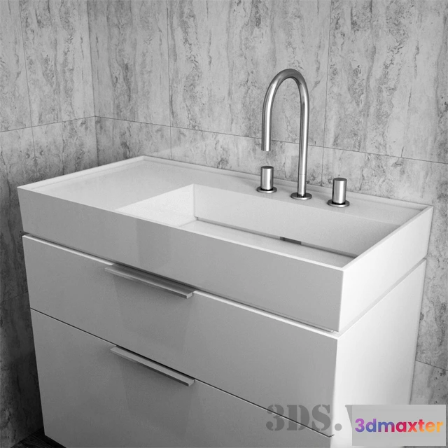 1590396 - bathroom - Sink LAUFEN KARTELL 810339 3D Max
