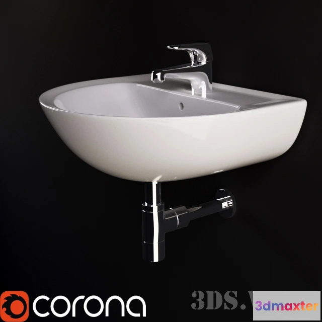 1590414 - bathroom - Sink Ideal Standard Ecco 3D Max