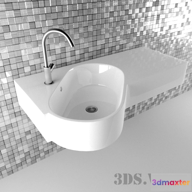 1590422 - bathroom - Corner Sink Hatria Area 3D Max
